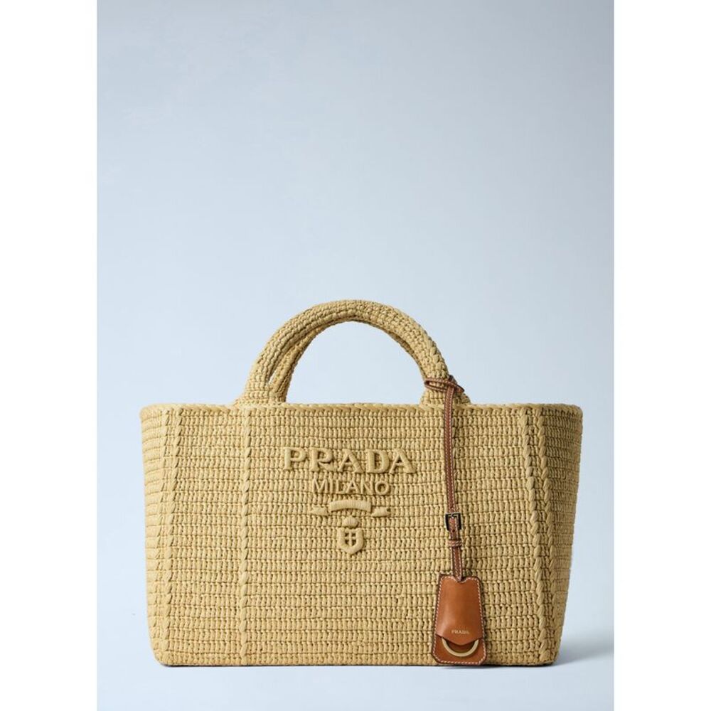 Prada Women Crochet Large Handbag